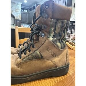Rocky Safari Unisex Boots Size 8 M Brown Camo Hunting Hiking
